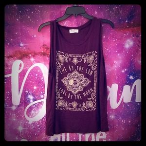 Burgundy mandala fashion top